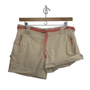 NWT 90’s Y2K Squeeze Jeans Shorts Women’s Size’s 17 Belted Rolled Hem